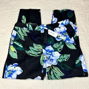 NWT Banana Republic Avery Fit Floral Cropped Ankle Pants Women’s Size 4 #783593
